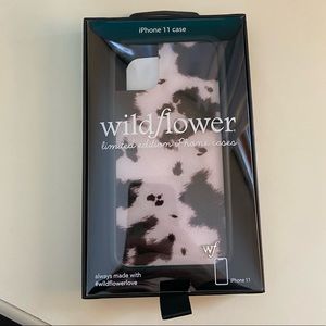 Wildflower iPhone 11 Cow Print Case